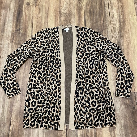 J. Crew Sweaters - J.Crew leopard cardigan